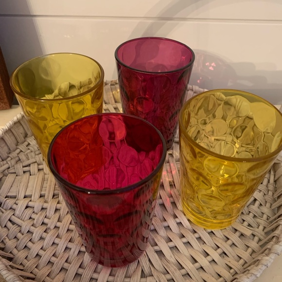 hazel atlas Other - Vintage hazel atlas thumbprint water or juice glasses